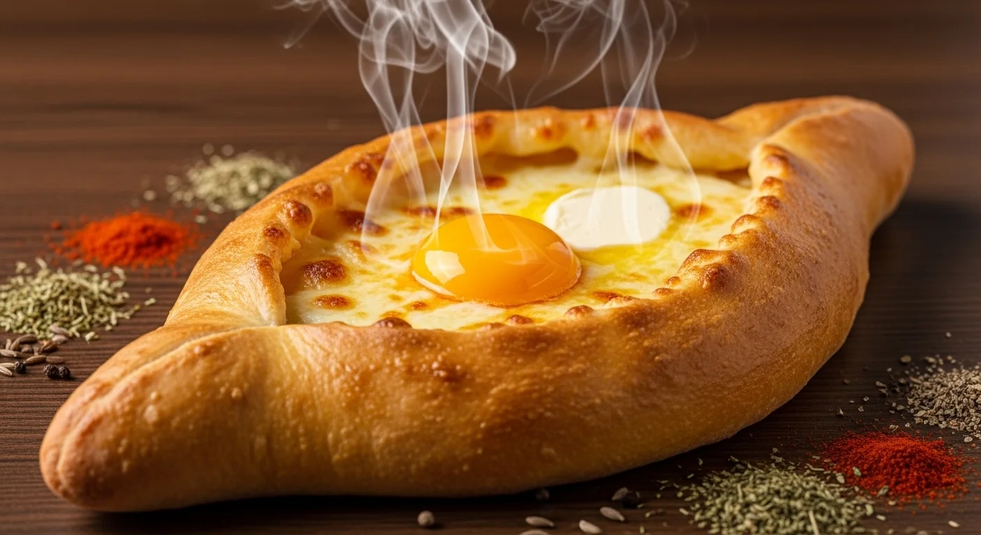 Ajarian Khachapuri: Authentic Georgian Cheese Boat in Tenerife